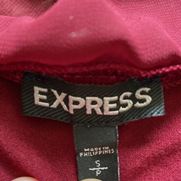 Express Deep Red Top - Picture 5 of 6
